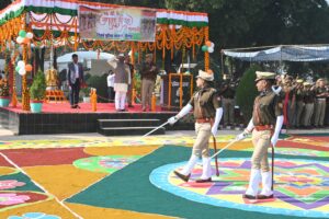 Republic day 76वें गणतंत्र दिवस के अवसर पर पुलिस अधीक्षक जौनपुर के नेतृत्व में