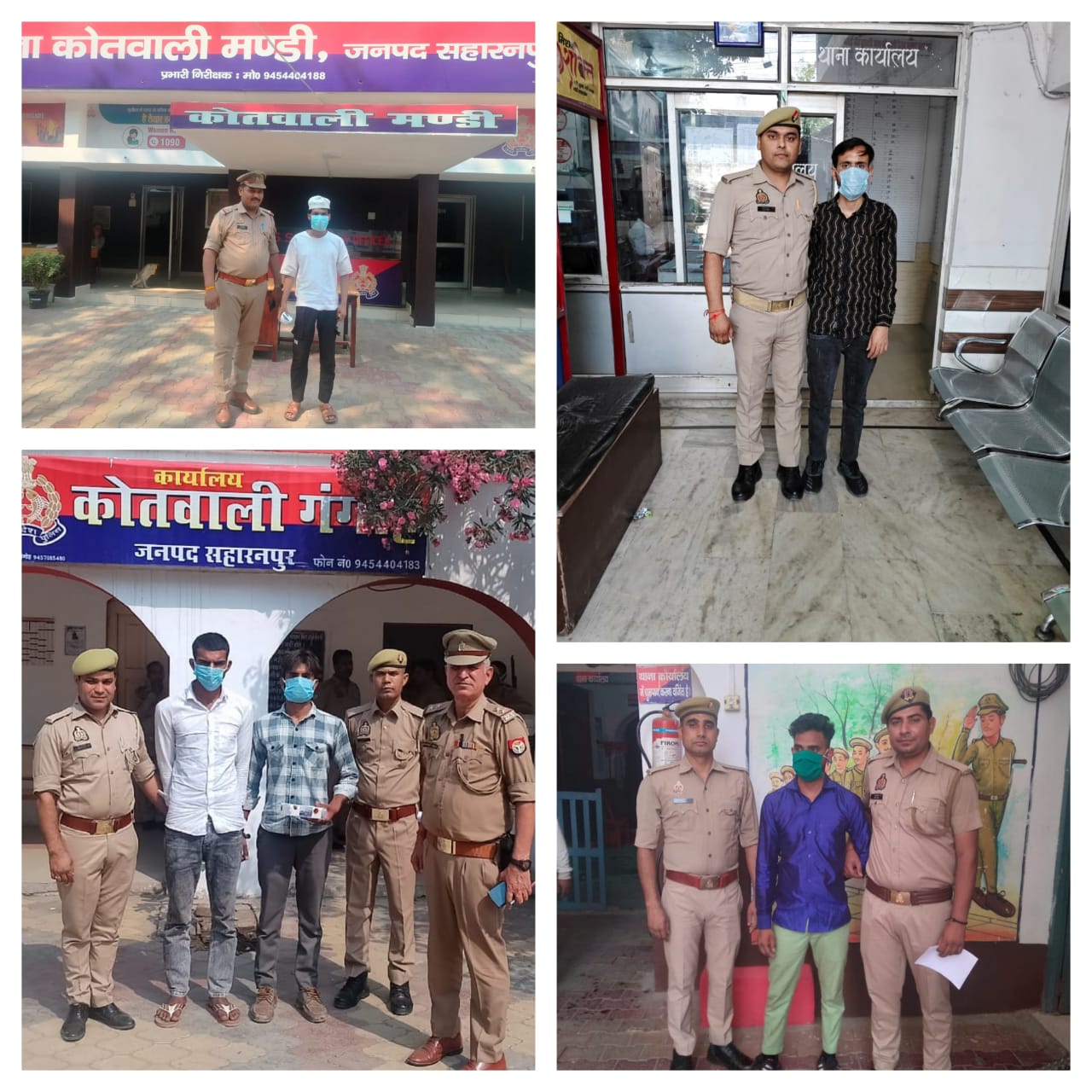 Big action : थाना मण्डी,थाना गंगौह,थाना सरसावा,थाना देहात कोतवाली एवम थाना देवबंद प्रभारियों की बडी कार्रवाई ?
