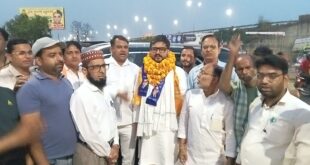 was welcomed : कांग्रेस सांसद तनुज पुनिया का हुआ स्वागत ?