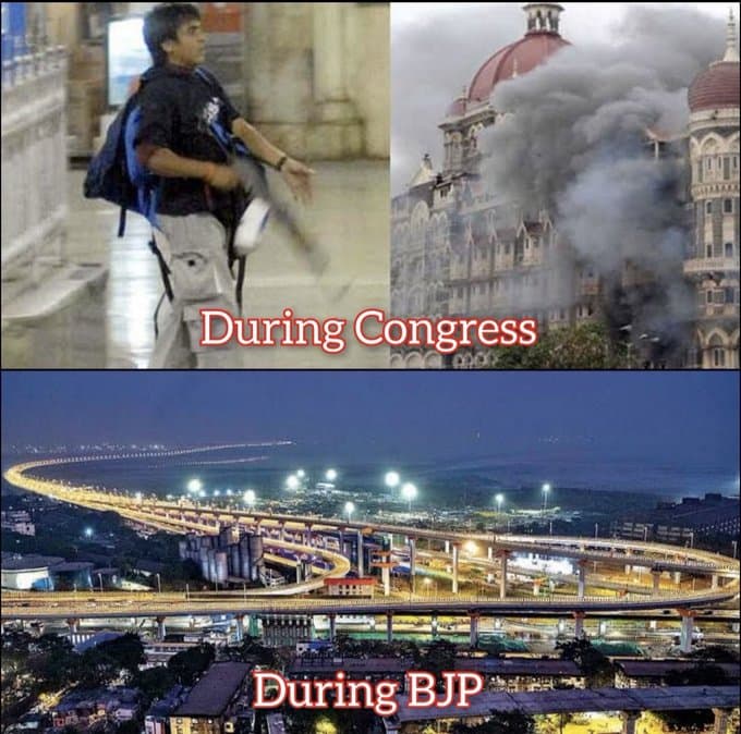 This is the difference : ये फर्क है 60 साल की लापरवाही और 10 साल की निर्णायक नेतृत्व का ?