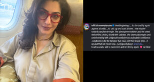 Raveena Tandon took flight : एयर इंडिया विमान में रवीना टंडन ने भरी उड़ान ?