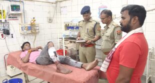 Thana Jalalpur police team:द्वारा 01 शातिर अभियुक्त को पुलिस मुठभेड के दौरान घायलावस्था में किया गया गिरफ्तार