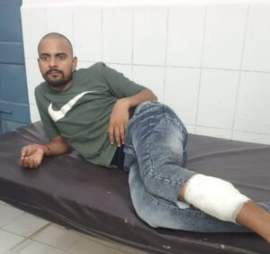 Thana khetasarai police team:के साथ हुई चेकिंग के दौरान पुलिस मुठभेड़ में 01 अभियुक्त घायलावस्था में गिरफ्तार,