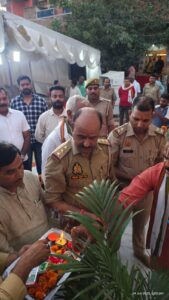 Jaunpur Kotwali Badlapur padav:पर स्थित नवनिर्माण पुलिस बूथ का उद्घाटन शहर कोतवाल ने किया