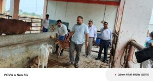 Cow Conservation Centre : वृहद गो संरक्षण केन्द्र, नन्दपुर, विकास खण्ड धौलाना का निरीक्षण ?