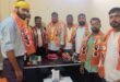 cal dinank 1 July kerakat tahsil:के पदाधिकारी गोलू गिरी का जन्म दिवस अवतरण दिवस पर जिला कार्यालय शिव सेना पार्टी पर जन्म दिवस मनाया गया