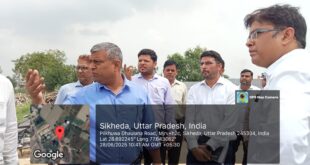 Inspection of plans : हापुड़ के विकास खण्ड धौलाना की खेड़ा एवं विकास खण्ड हापुड़ की असौड़ा ग्रामीण पेयजल योजनाओं का निरीक्षण ?