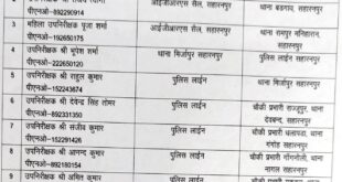 SSP : सहारनपुर एसएसपी ने 13 सब इंस्पेक्टरो के किए तबादले ?
