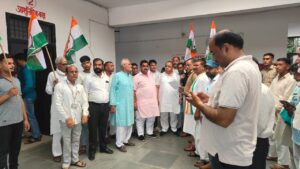 Memorandum to the police chief : कांग्रेस प्रदेश अध्यक्ष अजय राय पर हुए फर्जी मुकदमें के विरोध में कांग्रेस जनों ने सौंपा कोतवाल को ज्ञापन