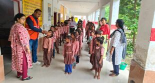 Message of cleanliness : होमियोपैथिक औषधि वितरण अभियान में 340 बच्चों को मिली दवा, स्वच्छता का संदेश