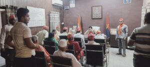 Meeting with the district officer : अखिल भारतीय ब्राह्मण महासभा के पदाधिकारियों की पुलिस क्षेत्राधिकारी से मुलाकात ? 