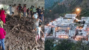 वैष्णो देवी यात्रा मार्ग पर भूस्खलन से हड़कंप, चार यात्री घायल, कई फंसे