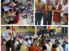 Prasad was distributed : सालियर चौराहे तीतरो पर कांवड़ शिविर का शुभारंभ, हवन यज्ञ और प्रसाद वितरण हुआ ?