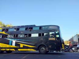 Double decker bus : दिल्ली जाने वाली डबल डेकर बस पर कार्रवाई, बिना फिटनेस 01 बस सीज ?