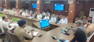 Held in the auditorium : जिलाधिकारी डॉ0 दिनेश चंद्र की अध्यक्षता में स्वास्थ्य शासी निकाय की बैठक कलेक्ट्रेट सभागार में संपन्न हुई ? 