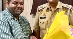 Naman khurana : नवागंतुक थानाध्यक्ष अक्षय शर्मा का व्यापारी नेता नमन खुराना ने बुके देकर किया स्वागत ?