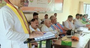 Ramkishore Sahu : भाजपा की कार्ययोजना बैठक को सम्बोधित करते जिला प्रभारी रामकिशोर साहू ?