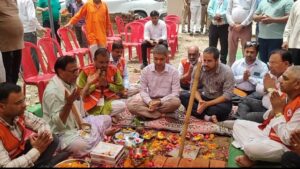 Officers and members : रेडक्रॉस भवन भूमि पूजन में अधिकारियों और सदस्यों की भागीदारी, दो मंजिला भवन बनेगा ? 