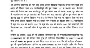 Hon'ble Election Commission : श्री राहुल गांधी द्वारा प्रेस कांफ्रेंस में उ0प्र0 से सम्बंधित प्रस्तुत तथ्य सही नही पाये गये मा0निर्वाचन आयोग ?