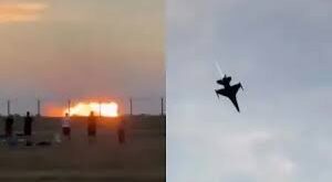 Pilot opportunities : आग का गोला बना F-16 विमान, पोलैंड में एयर शो की रिहर्सल के हुआ क्रैश, पायलट की मौके पर हुई मौत ?