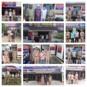Joint major action : सहारनपुर में थाना प्रभारियों ने अपराध नियंत्रण हेतु संयुक्त बड़ी कार्रवाई को अंजाम दिया ?