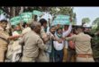Protests : मुख्यमंत्री योगी के मथुरा आगमन पर किसानों ने ज्ञापन देने हेतु जोरदार विरोध प्रदर्शन किया ?