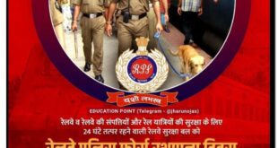 Foundation day : रेलवे पुलिस बल (R.P.F.) // स्थापना दिवस  ?
