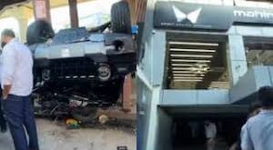 Video: पूजा के लिए नींबू पर चढ़ानी थी थार, महिला ने तेज दबा दिया एक्सीलेरेटर, पहली मंजिल से गिरी ?