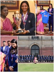 President Draupadi Murmu : वर्ल्ड चैंपियन टीम इंडिया से राष्ट्रपति द्रौपदी मुर्मू ने की मुलाकात, कप्तान हरमनप्रीत कौर ने भेंट की जर्सी ?
