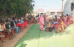 Felled trees : अज्ञात शरारती तत्वों ने ग्राम पंचायत भवन में लगे वृक्षों को किया धराशाई ?