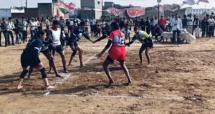 Kabaddi competition : उत्तर प्रदेश के जनपद हापुड़ के कुचेसर रोड चोपला फाटक के पास इस साल भी कबड्डी प्रतियोगिता आयोजित
