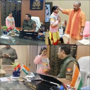 Lucknow Hazrat Ganj : लखनऊ हज़रत गंज थाना प्रभारी विक्रम सिंह बने मासूम लड़की की खुशी का कारण ?