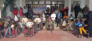 Distribution camp : विश्व दिव्यांग दिवस पर सहायक उपकरण वितरण शिविर ?