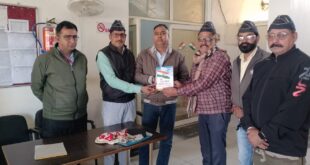 Toll Project : टोल प्रोजेक्ट प्रबंधक इन्द्रप्रताप सिंह को राष्ट्रीय सैनिक संस्था द्वारा स ?