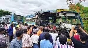 Bus collision : तमिलनाडु में बस टक्कर से 11 मौतें, कुर्नूल में बस आग हादसे में 20 यात्री मृत ?