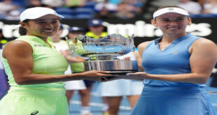 Won the women's doubles title : ऑस्ट्रेलियन ओपन: एलिस मर्टेंस और झांग शुआई ने जीता महिला डबल्स का खिताब