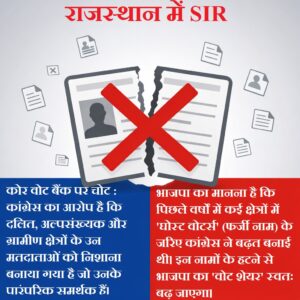 Attack on democracy : एसआईआर में जीत के अंतर से दोगुने कटे वोट : राजस्थान में बीजेपी सरकार को रिपीट कराने की तैयारी या लोकतंत्र पर प्रहार