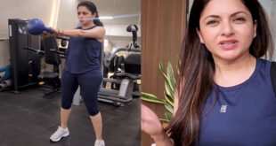 Blood circulation : भाग्यश्री ने बताए केटलबेल स्विंग्स एक्सरसाइज के फायदे, ब्लड सर्कुलेशन को बनाती है बेहतर