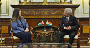 Gaza peace plan : डॉ. एस. जयशंकर की फिलिस्तीन की विदेश मंत्री से मुलाकात : गाजा शांति योजना पर चर्चा हुई