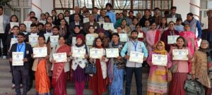 Voting by children : राष्ट्रीय मतदान दिवस के अवसर पर एनसीसी एवं स्कूल के बच्चों द्वारा मतदान रैली निकालकर लोगों को किया जागरूक: सीडीओ