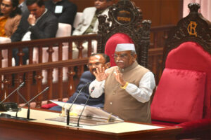 Gave a speech : राज्यपाल हरिभाऊ बागडे ने सोलहवीं राजस्थान विधानसभा के पंचम सत्र में अभिभाषण दिया