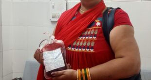 Blood provided : इंडियन रेड क्रॉस सोसाइटी ने मरीज काली शंकर को B+ रक्त उपलब्ध कराया ?