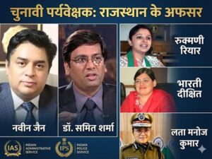 Officer Appointed : राजस्थान के 28 IAS और 9 IPS संभालेंगे पांच राज्यों में चुनावी कमान; पश्चिम बंगाल में सबसे ज्यादा अफसर नियुक्त