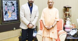 Konstantin Novoselov : यूपी : सीएम योगी से मिले नोबेल पुरस्कार विजेता कॉन्स्टेंटिन नोवोसेलोव