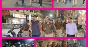 Foot march continues : सहारनपुर कानून व्यवस्था एवम सुरक्षा के दृष्टिगत जनपद भर में शांति व्यवस्था बनी रही रहे,पुलिस का पैदल मार्च जारी