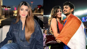 During the cricket festival : ईशान किशन की गर्लफ्रेंड अदिति हुंडिया, क्रिकेट जश्न के दौरान चर्चा में आई