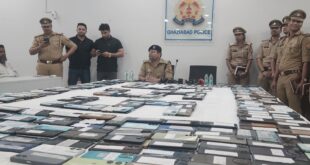 Brought a smile to the face : गाजियाबाद पुलिस ने 555 खोए मोबाइल बरामद कर लोगों के चेहरे पर लाया खुशी