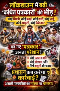 Major Revelation Regarding Fraud : नाई से रिक्शा चालक तक बने ‘पत्रकार’? सहारनपुर में फर्जीवाड़े पर बड़ा खुलासा