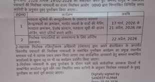 Notification in Force : हापुड़ में त्रिस्तरीय पंचायत निर्वाचक नामावली पुनरीक्षण कार्यक्रम जारी, संशोधित अधिसूचना लागू