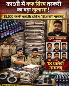 Chargesheet Filed : काशी में कफ सिरप तस्करी का बड़ा खुलासा, 38 हजार पेज की चार्जशीट दाखिल
